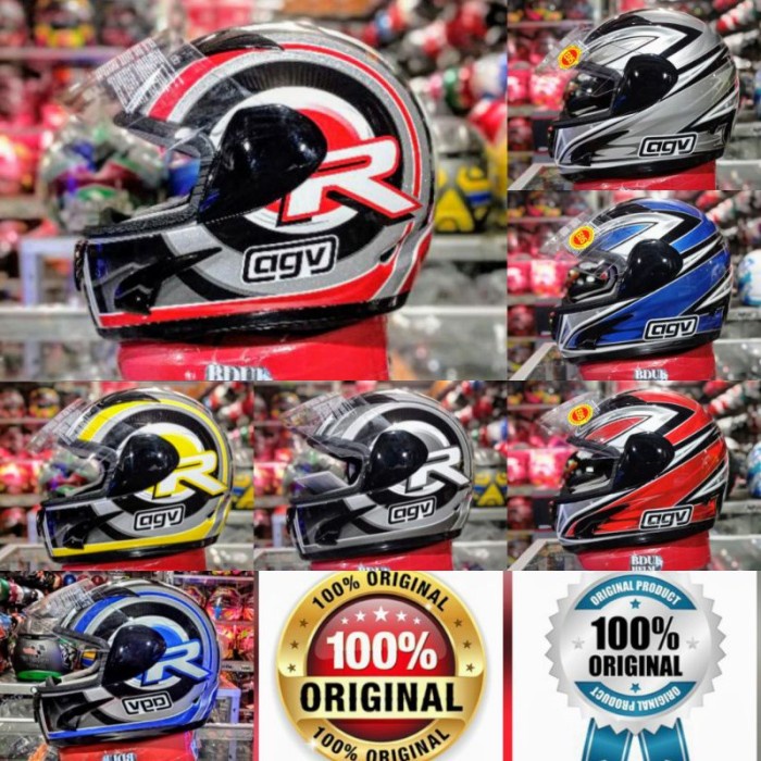 HELM AGV MOTIF GP 1 R 07 SERIESS 100 ORIGINAL AGV SNI-DOT