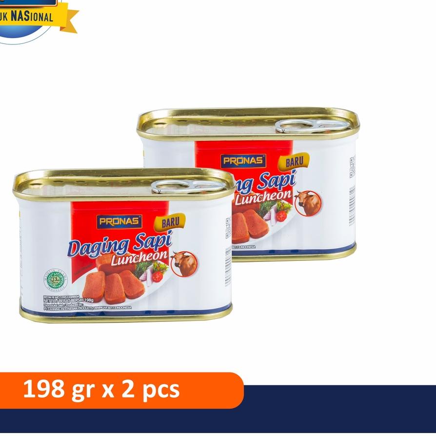 

✿ Pronas Luncheon Sapi 198 g kemasan bundling 2 pcs ۩