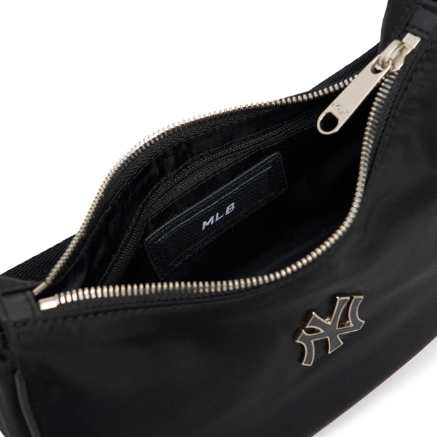 MLB NY Yankees Nylon Hobo Bag Black