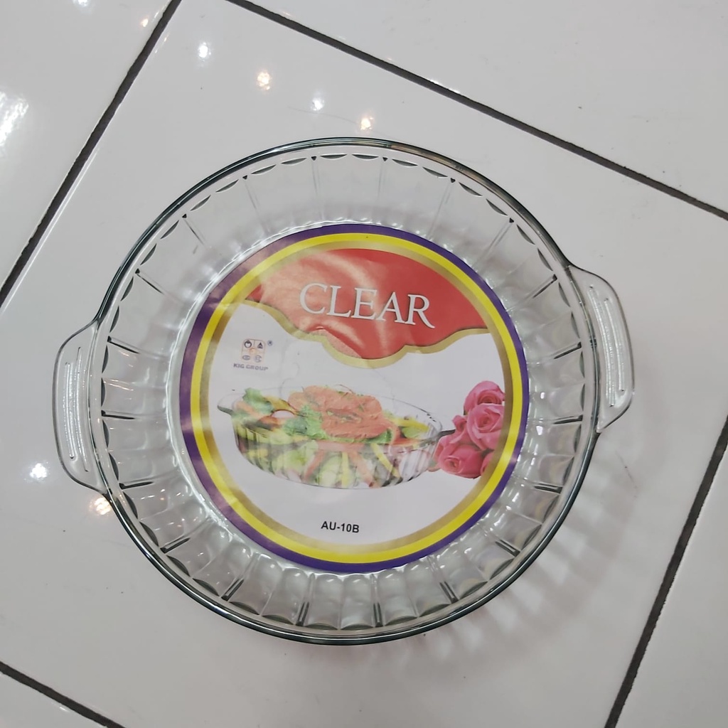 Wadah Saji Kaca Tebal Clear Serving Bowl | wadah makanan