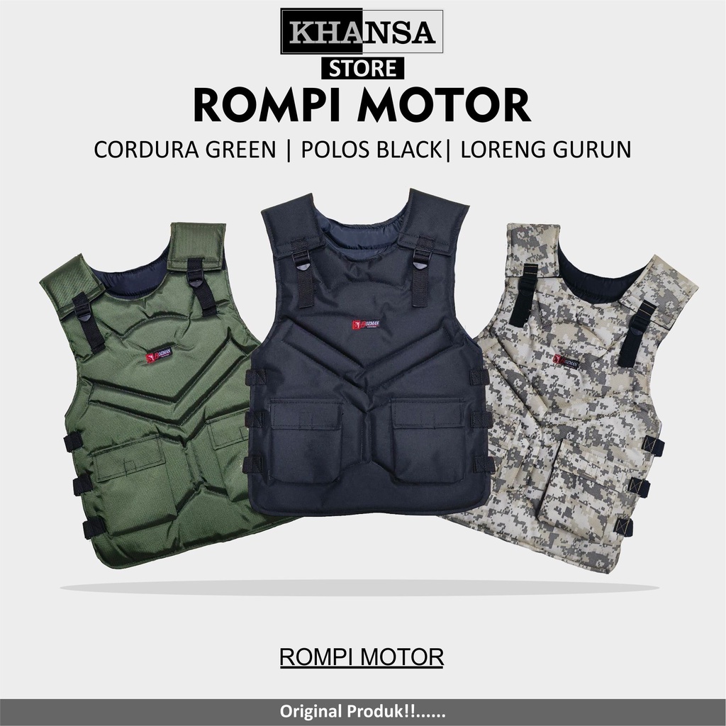 Rompi Motor Pelindung Dada Anti Angin Body Protector Aksesories Berkendara Safety Riding Bikers