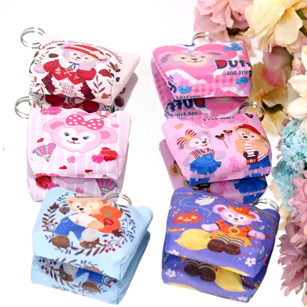 TERMURAH! Dompet Serbaguna Duffy Bear ukuran Sedang / Dompet Koin Pouch Dompet Kartu