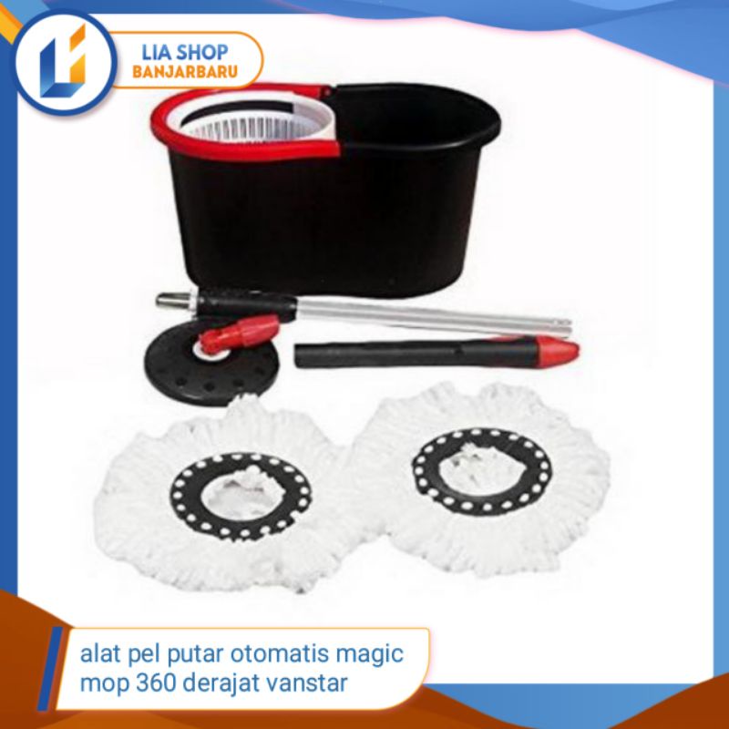 pel mop putar otomatis vanstar/pel putar otomatis magic mop.