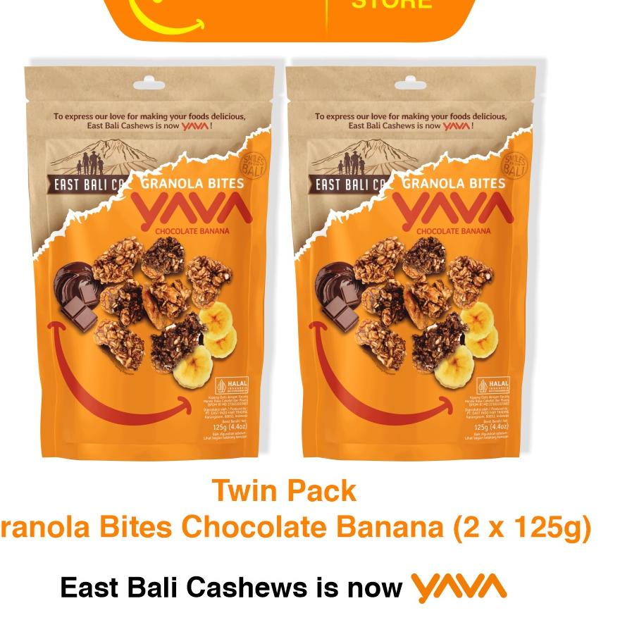 

Deal Now YAVA Twin Pack Granola Bites Chocolate Banana (2 x 125g)
