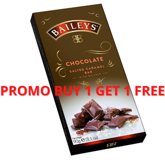 *PROMO BUY 1 GET 1 FREE* Coklat BAILEYS Chocolate Bar 90gram asal Eropa - Terenak dan Termurah