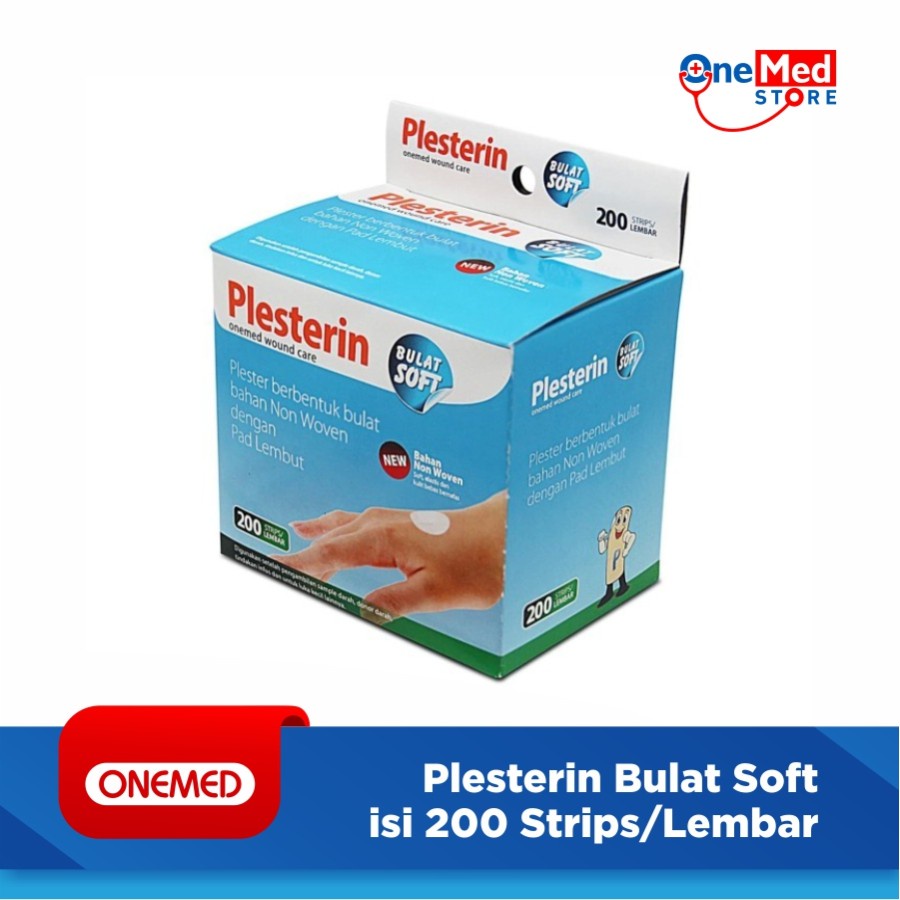 Plesterin Bulat Soft OneMed Non Woven box isi 200pcs OJ2