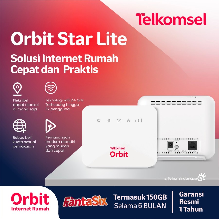 PP Modem Router WiFi Telkomsel Orbit Panyambung Konektor Conector Jaringan Wireless Network Plug