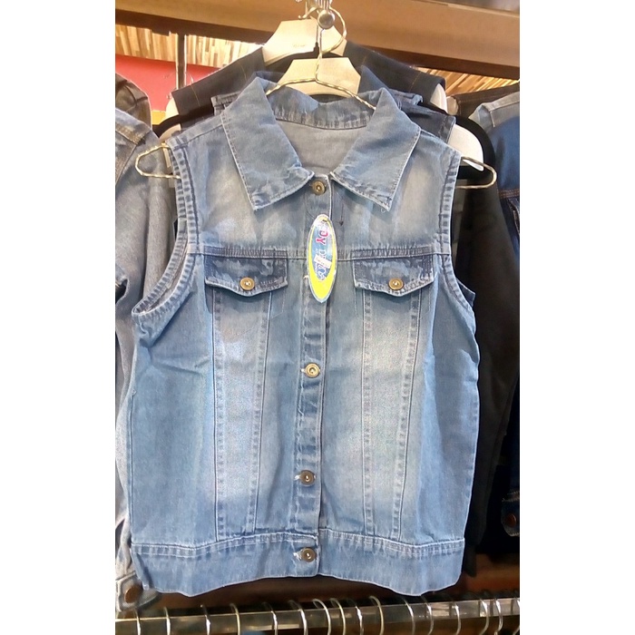 Discount ROMPI JEANS ALL SIZE / JEANS VEST SIMPLE /VEST RAJUT/VEST WANITA/VEST PRIA/VEST