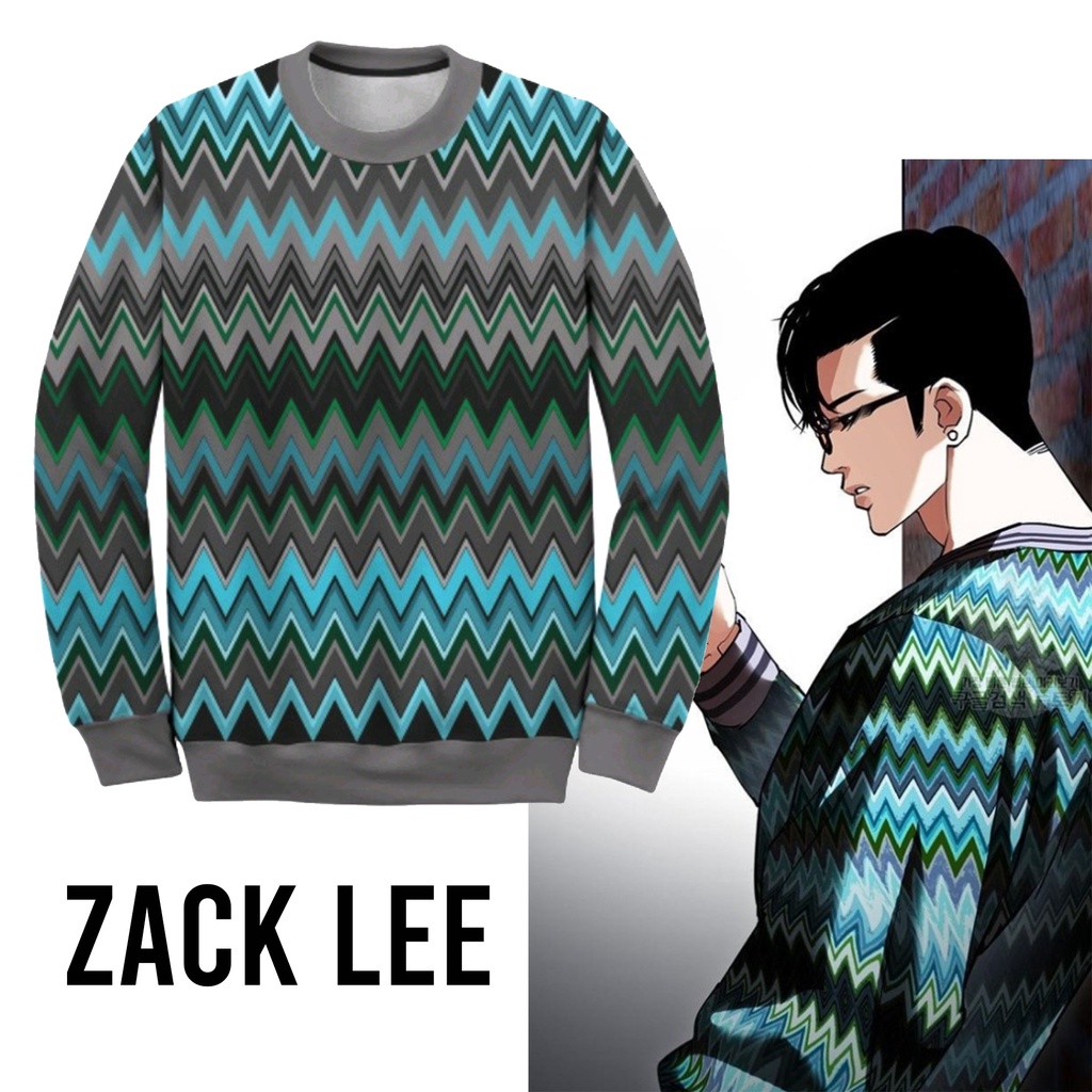 Sweater Lee Zin Manhwa Outfit Jaket Zack Lee