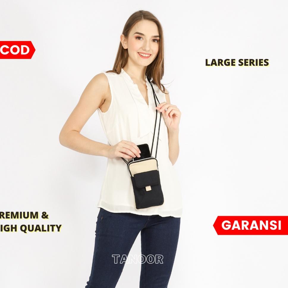 BOOMING TAS DOMPET GANTUNG LEHER SELEMPANG SLEMPANG SAKO HANGING WALLET  WARNA CEWEK CEWE CANVAS WAN