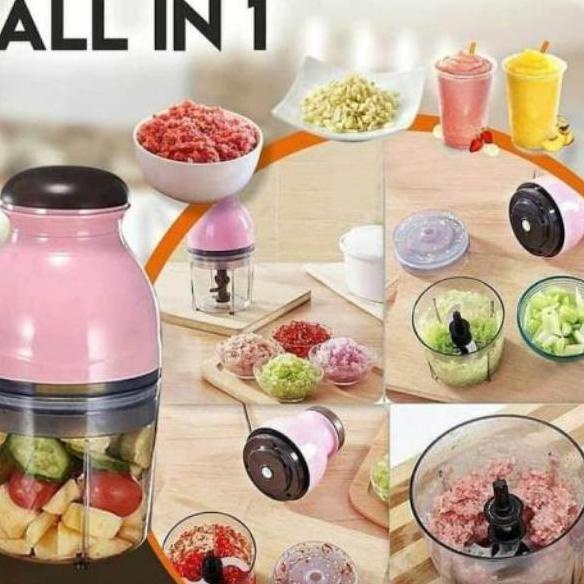 ◊ Chopper Belender Blender Kapsul  Serbaguna Mini MPASI Bayi / Hand Blender Coper Bumbu Daging ➵