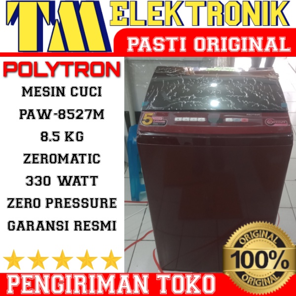 MESIN CUCI 1 TABUNG POLYTRON PAW-8527 / MESIN CUCI 8,5 KG