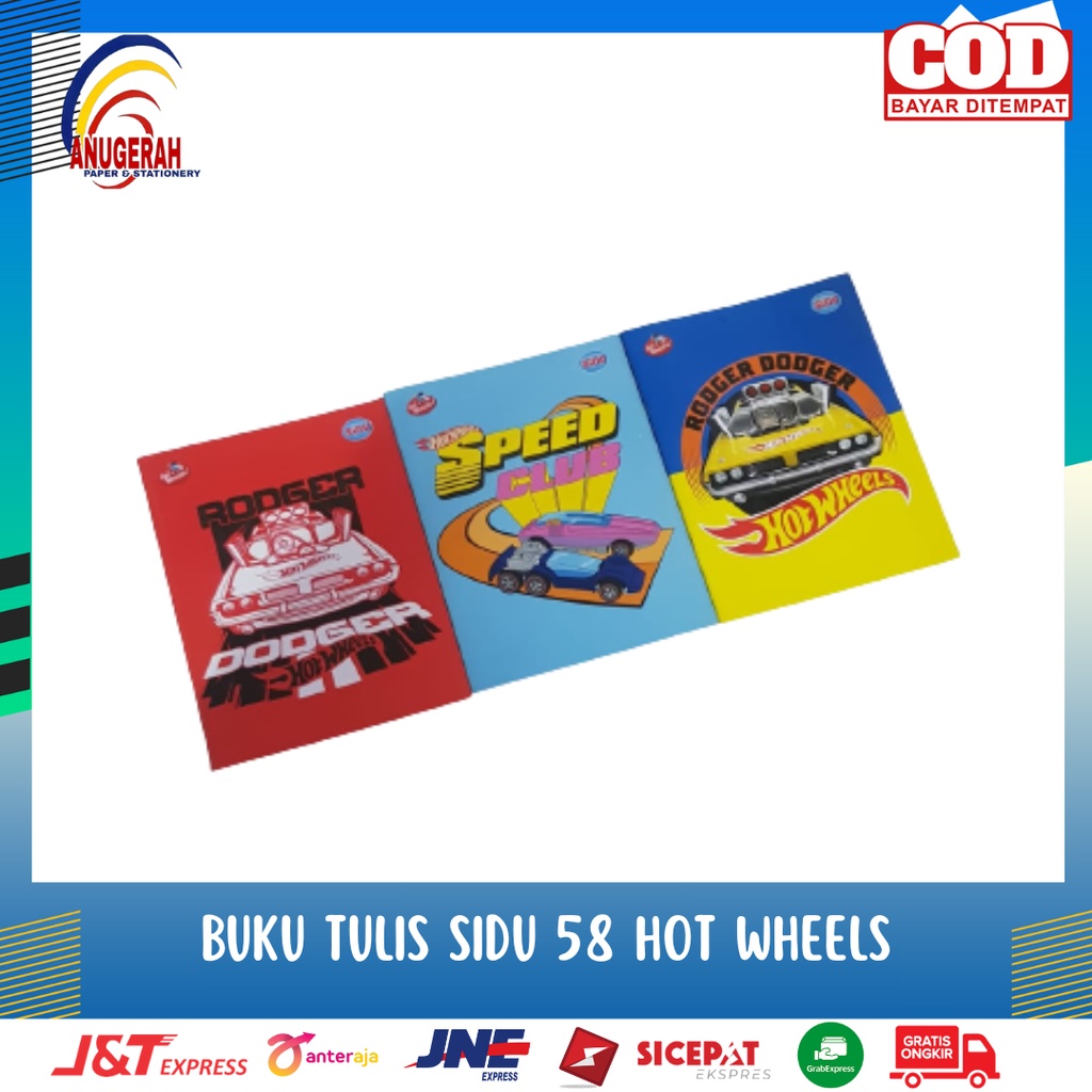 

BUKU TULIS SIDU 58 HOT WHEELS (PAK)