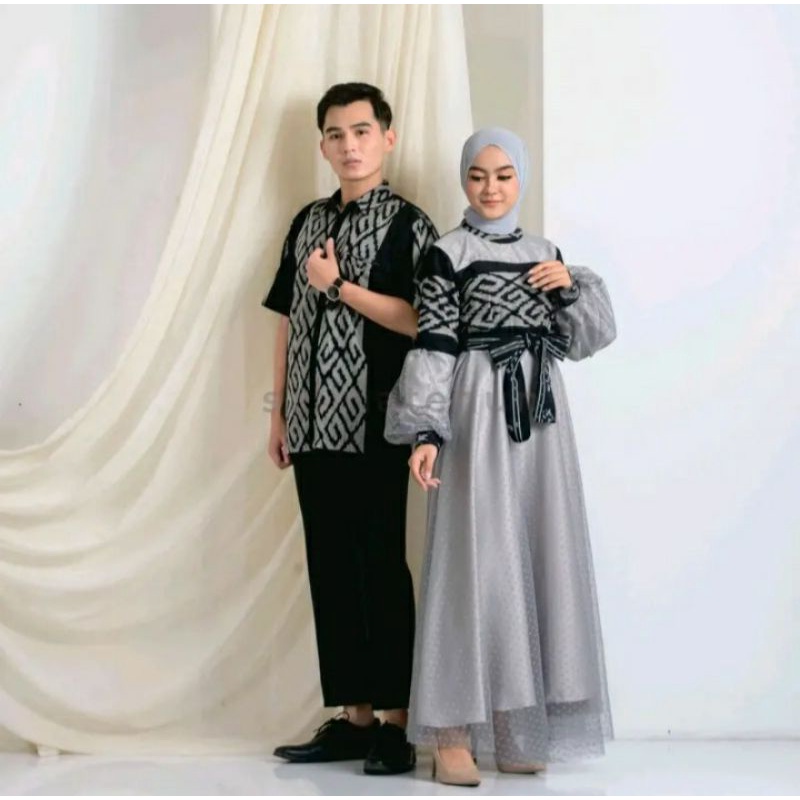 Set Couple Tenun | Baju Couple Tenun | Baju Kondangan