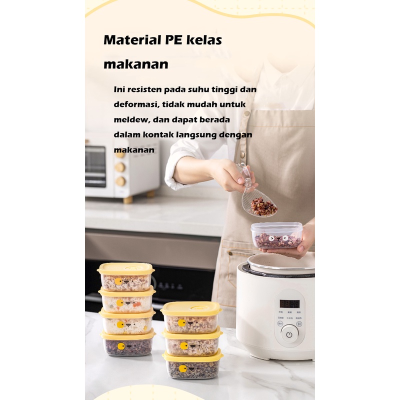 Mi.more Kotak Penyimpanan Makanan Cute / Fresh Keeping Box / Kotak penyimpanan Plastik / Rice Packing Box