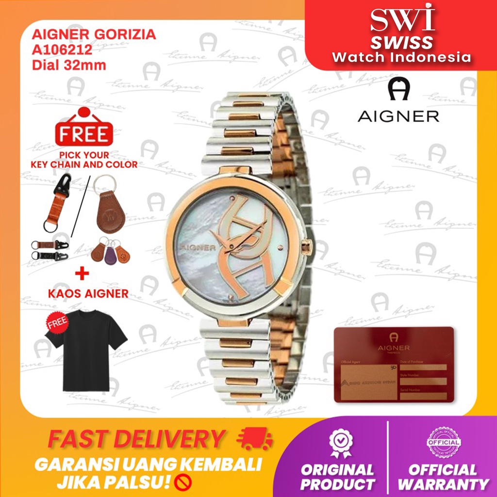 Jam Tangan Wanita Analog Aigner A106212 Gorizia