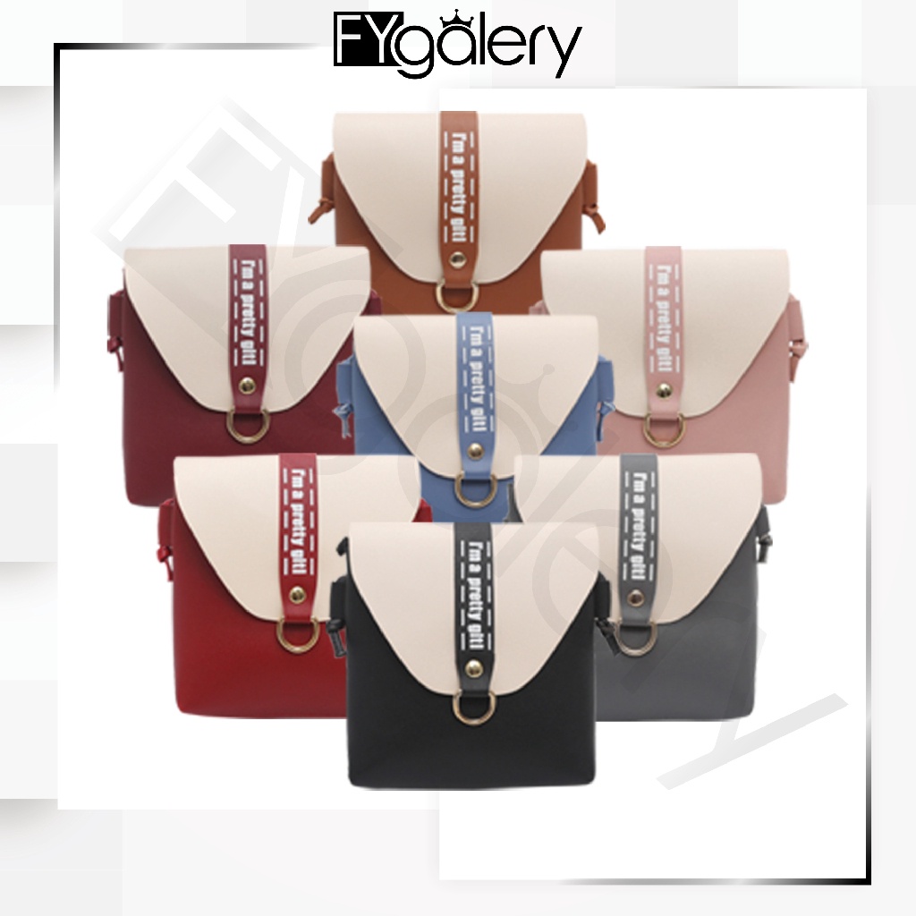 FYGALERY FYG1248 Tas Selempang Tas Mini Tas Fashion Wanita Sling Bag Murah