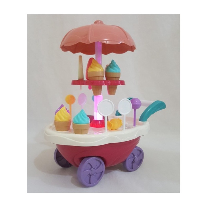 

Mainan Ice Cream Candy Troly Home Candy Cart Gerobak Permen Es Krim