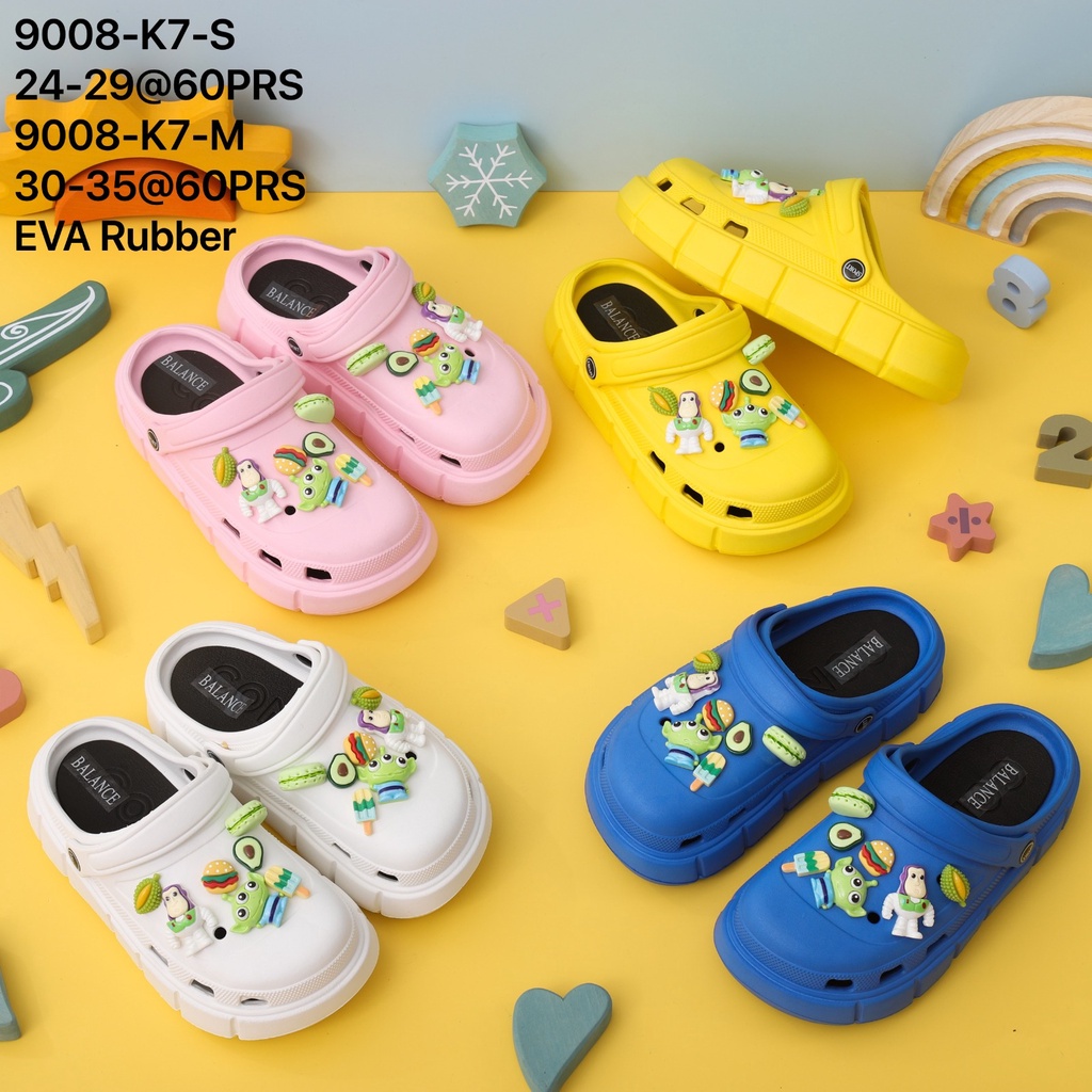 Sandal Jelly Anak Baim Eva Rubber Import Jibbitz Toy Story