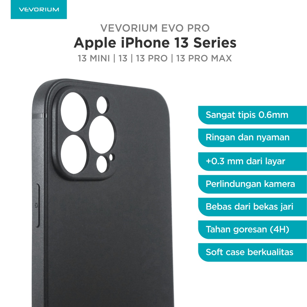 VEVORIUM EVO PRO Apple iPhone 13 Series PRO MAX MINI Premium Soft Case