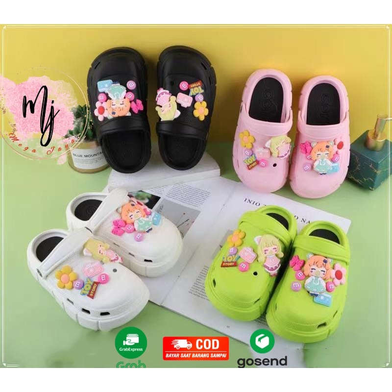 Sandal Eva Rubber Korea Anak Perempuan Import