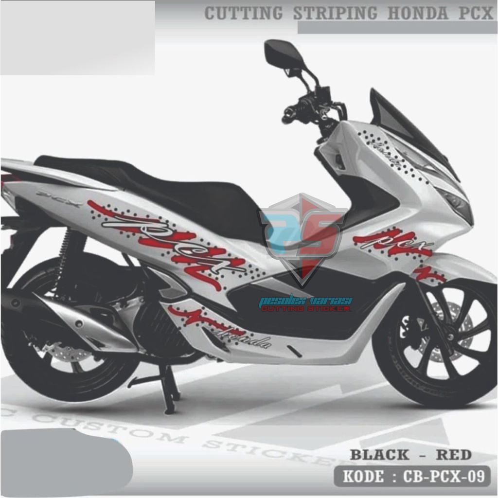 CB-PCX-09 PCX PUTIH CUTTING STICKER PCX - STRIPING CUTTING PCX PUTIH