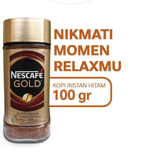 

☝ NESCAFE GOLD Kopi Instan Kopi Hitam Jar 100gr ⅎ