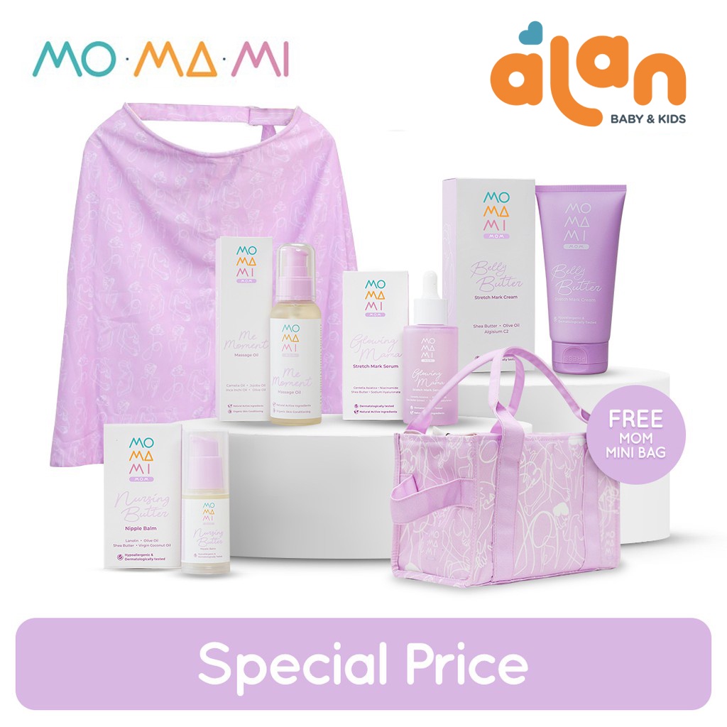 Momami Bundle Mom Range Mini Bag - set Perawatan Ibu Setelah Melahirkan &amp; Menyusui (129721M)