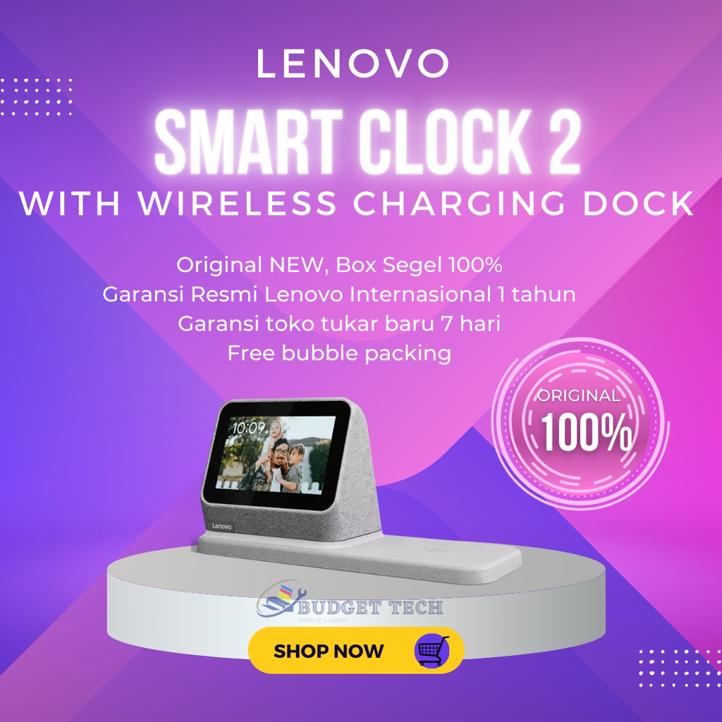 Lenovo Smart Clock 2 wireless smart speaker ORIGINAL 100%