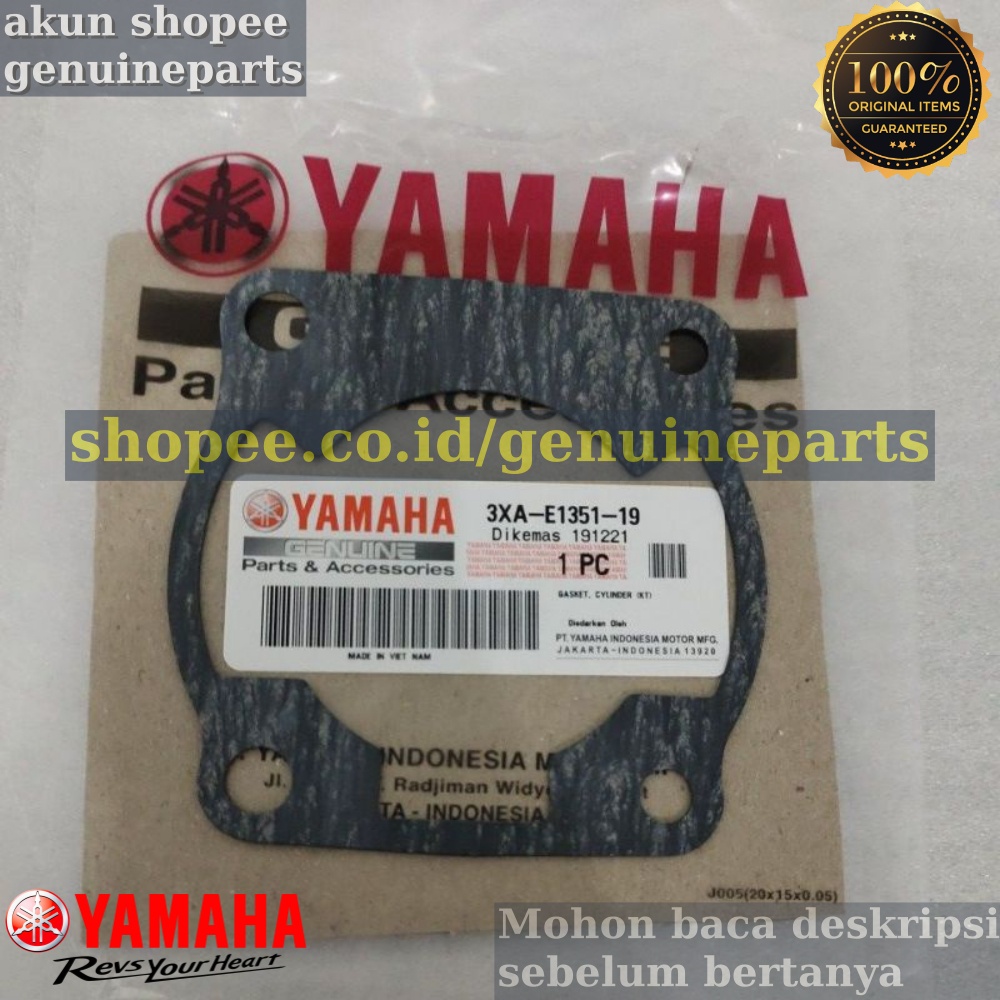 Packing Gasket Perpak Cylinder Paking Silinder Blok F1ZR FIZR Original Yamaha