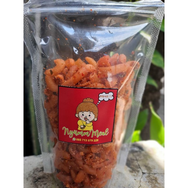 

Makaroni seblak bantet pedas daun jeruk