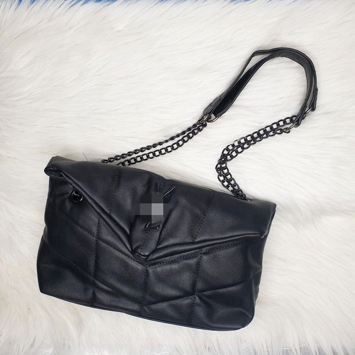 SZ6717 Tas Selempang Wanita Fashion Import Chain Leather Sling Bag Produk Imitasi Ready Jakarta Bisa COD