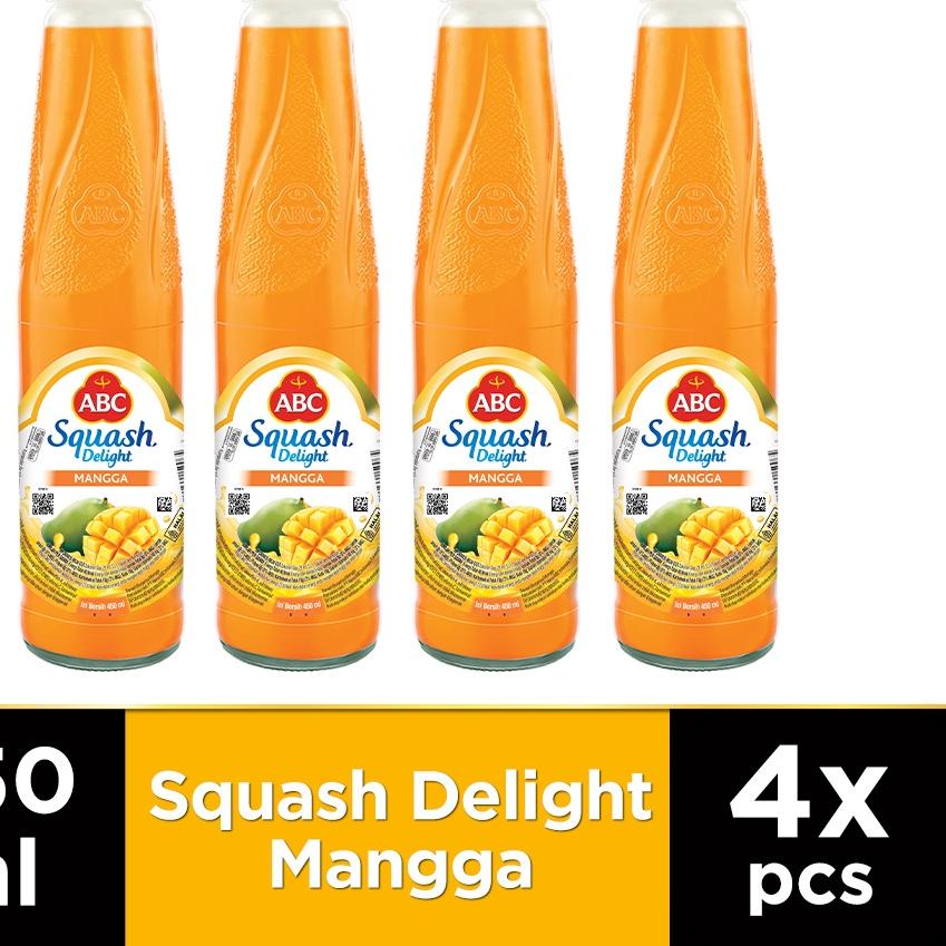 

➵ ABC Sirup Squash Delight Mangga 450 ml - Multi Pack 4 pcs ☪