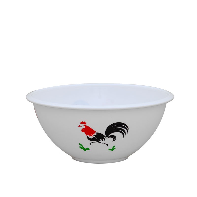 Mangkok Bowl Ayam Jago Bulat Segi Plastik Mangkuk Basic Home Lion Star