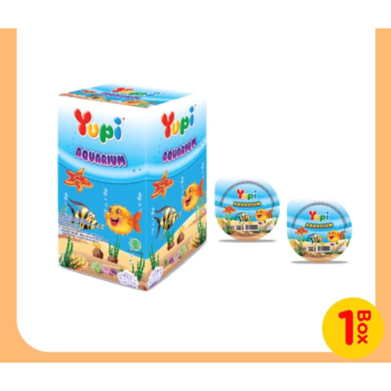 

Box - Yupi Aquarium Permen Jelly Isi 12 Pcs