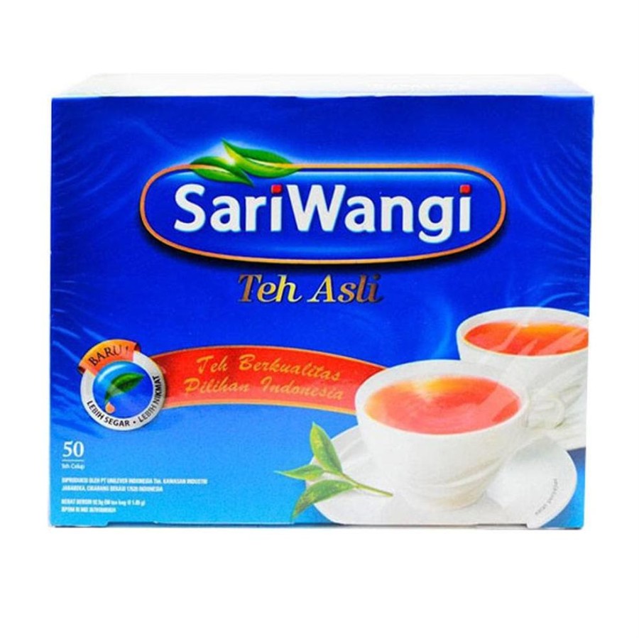 Teh celup Sariwangi Teh Asli Celup 100 % 1 renceng isi 6 pcs