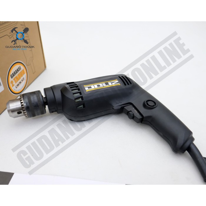 Mesin Bor Tangan Listrik 10mm BA662 DOLIZ / Electric Drill Bor Besi Aluminium Kayu 10 mm 650 Watt BA 662 DOLIZ