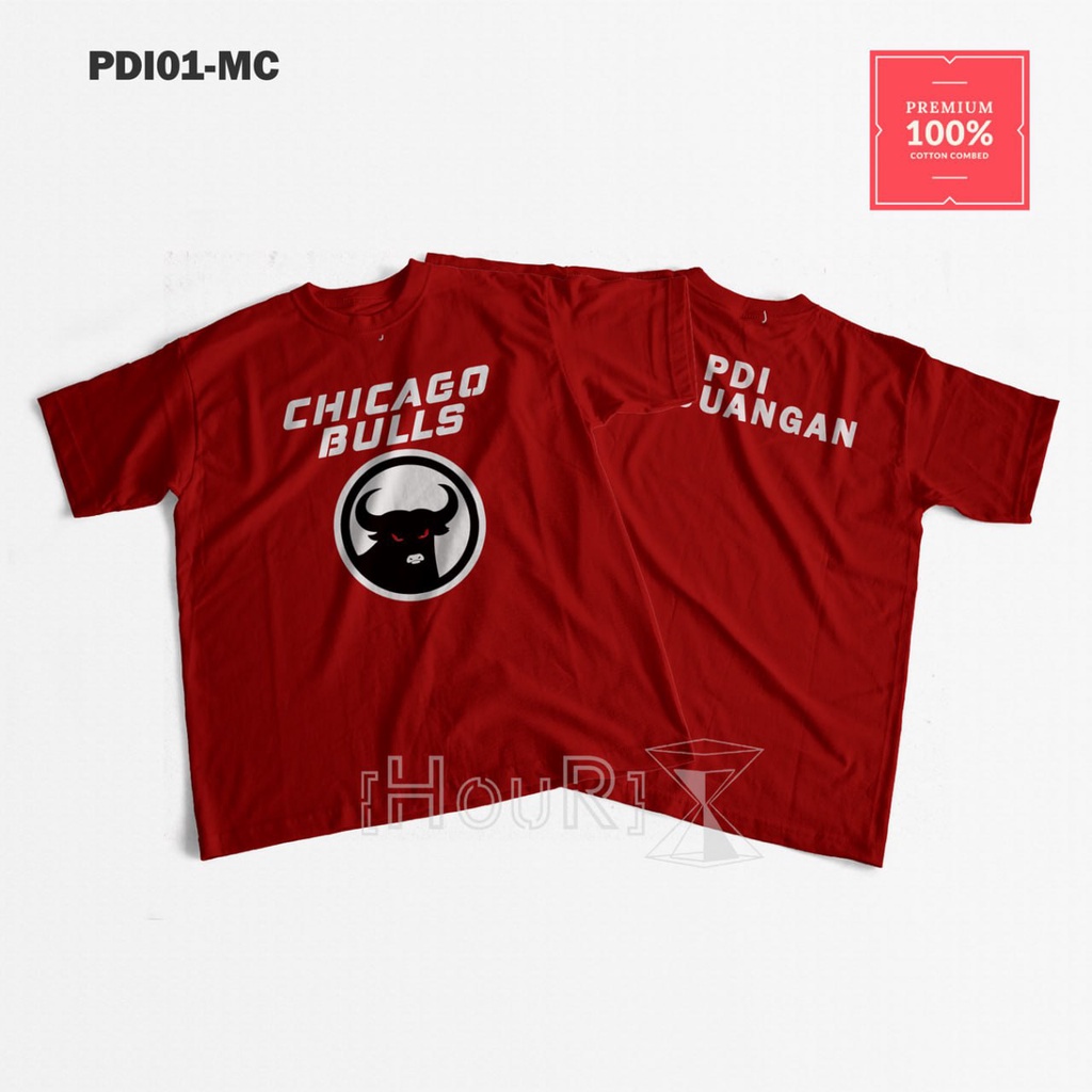 BAJU PDI BAJU KAOS PARTAI PDI PERJUANGAN LENGAN PENDEK LAMBANG BANTENG