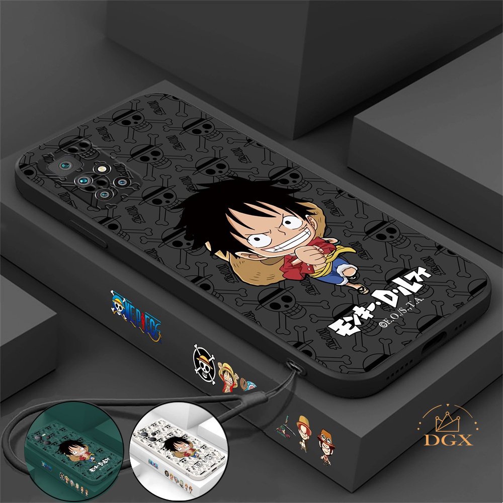 Redmi A2 Note12 Note 11S 11 Pro Redmi A2 A1 10C 10A 9C 9T 9A Note10 5G Note 10S Note9 Note8 Note7 Poco M3 Pro X3 Pro NFC One Piece Luffy Silikon Lembut Casing Cover DGX