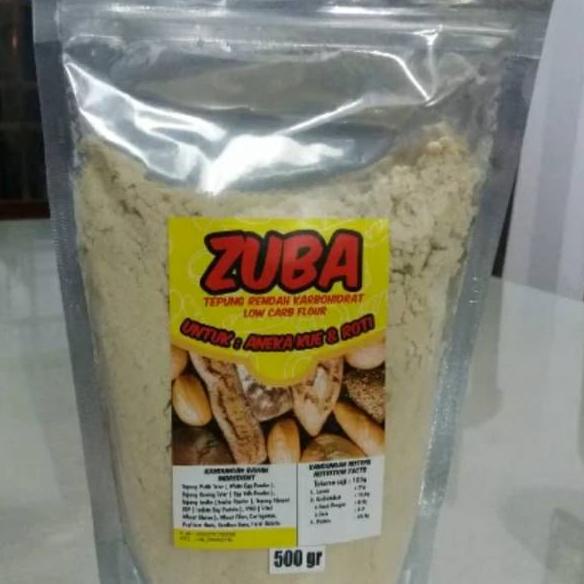 

➱ ZUBA CAKE Tepung Untuk Cake Rendah Karbo 500 gr ✻