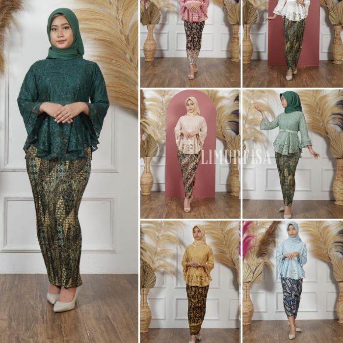 ☑ [ PART 2 ] kebaya modern brukat Rinjani harga paling murah bahan tidak panas Atasan Kebaya Brokat 
