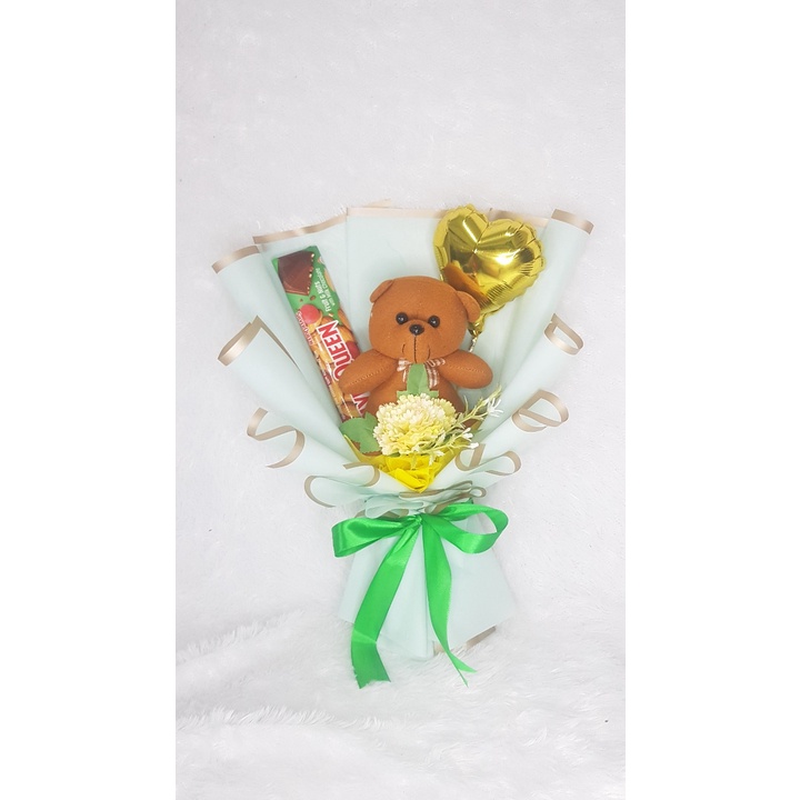 

Buket Coklat + Boneka