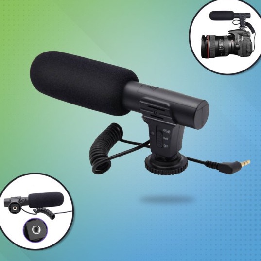 AKSESORIS KAMERA MICROPHONE MIKROFON MIC SHOTGUN DSLR MIC NO76