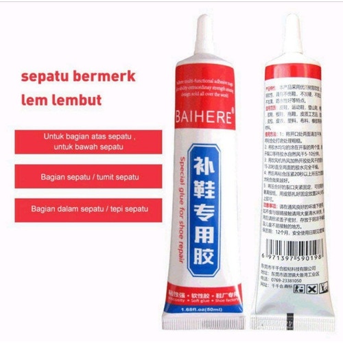 Lem Power Perekat Sepatu Hanjiao Super Kuat Glue Waterproof Cairan Penambal Sandal Sol Shoe Repair