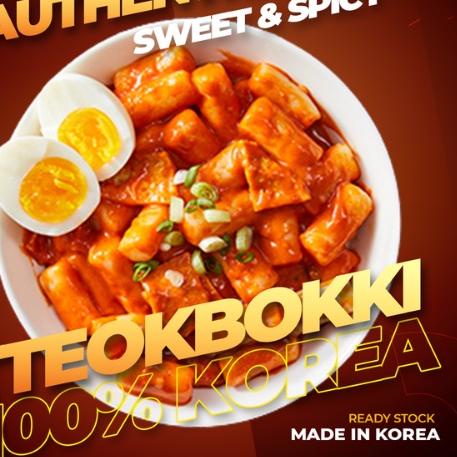 

✸ 400g Tteokbokki import Korea Frozen + Saus Asli Korea Makanan Korea Korean Food Topoki Tokpoki Tokpokki Tteokpokki Instant Halal tteokpokki tteokpoki tokboki ♝