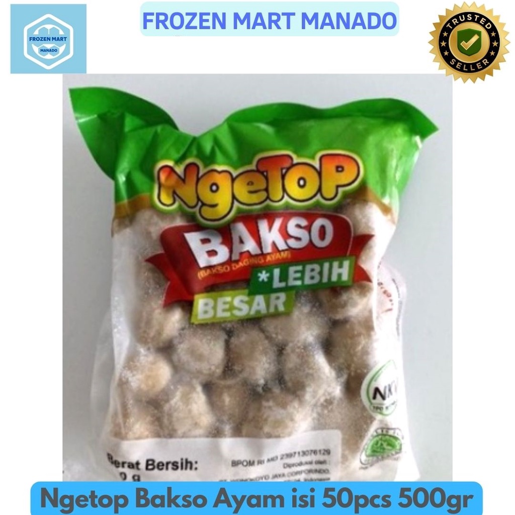 

Ngetop Bakso Ayam isi 50pcs 500gr - Frozen Mart Manado (Frozen Food Manado)