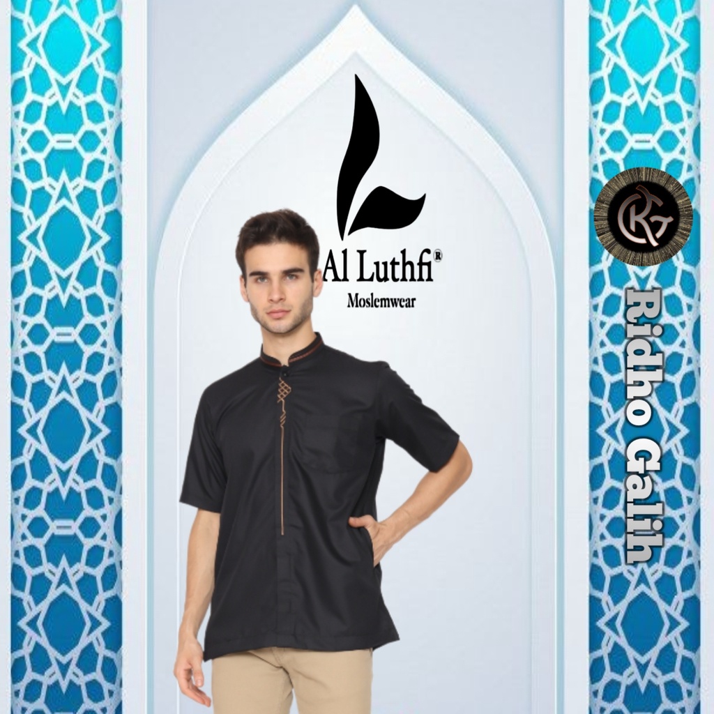 BAJU KOKO PRIA DEWASA AL-LUTHFI LENGAN PENDEK