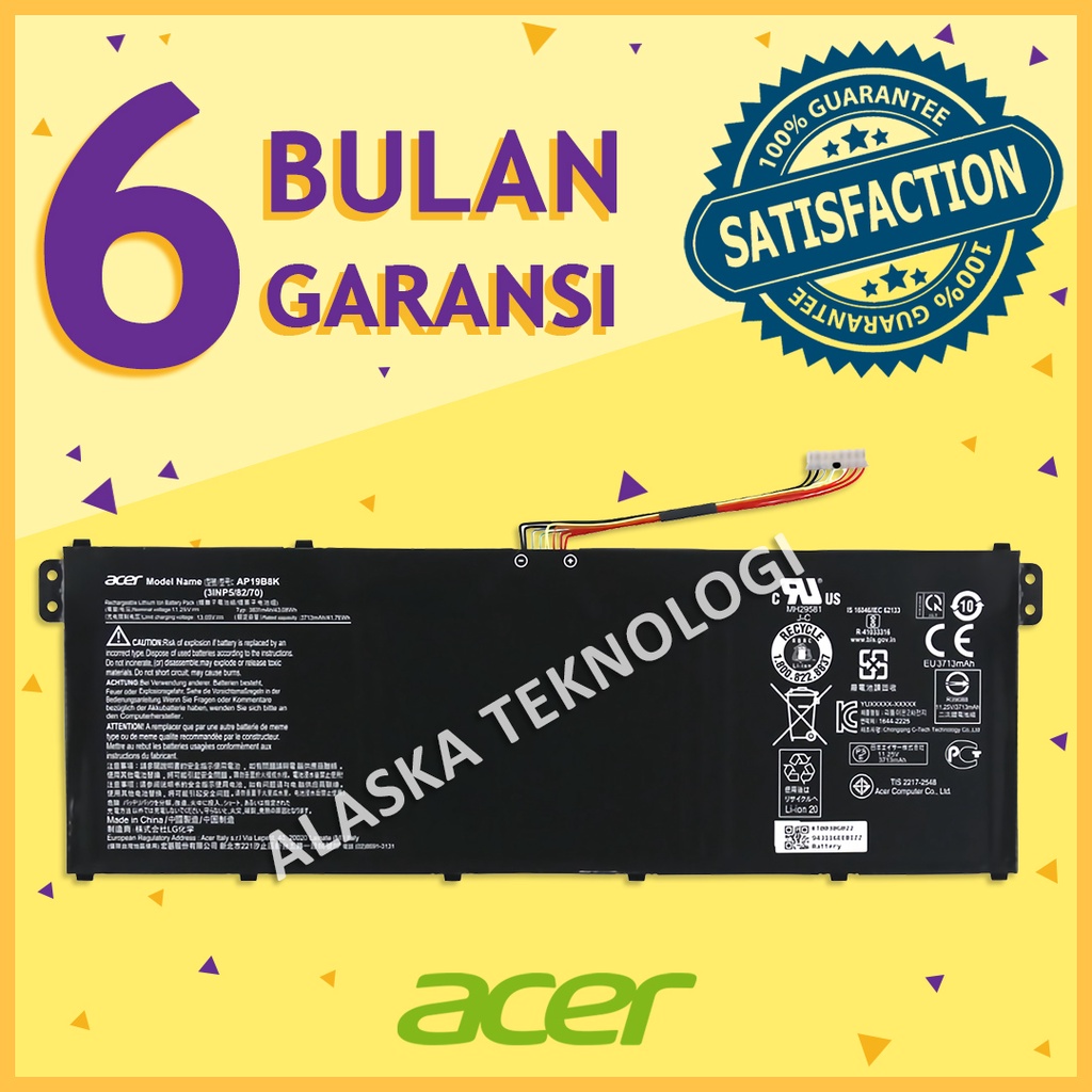 Original Baterai Laptop Acer ASPIRE 3 A314-22-A1YY 3 A315-23-A1H1 3 A315-23G-R5UK 3 A315-57G-31V0 3 