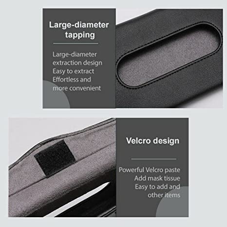 【Ready Stock】Tempat Tisu Mobil / Kotak Tissue Gantung Car Sun Visor Jepit PU Leather Wadah Tisu Mobil Image 7