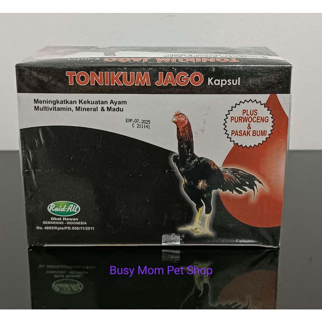 Tonikum Jago Kapsul Sachet 10gr Meningkatkan Kekuatan Ayam Multivitamin Mineral Madu Plus 10 gr